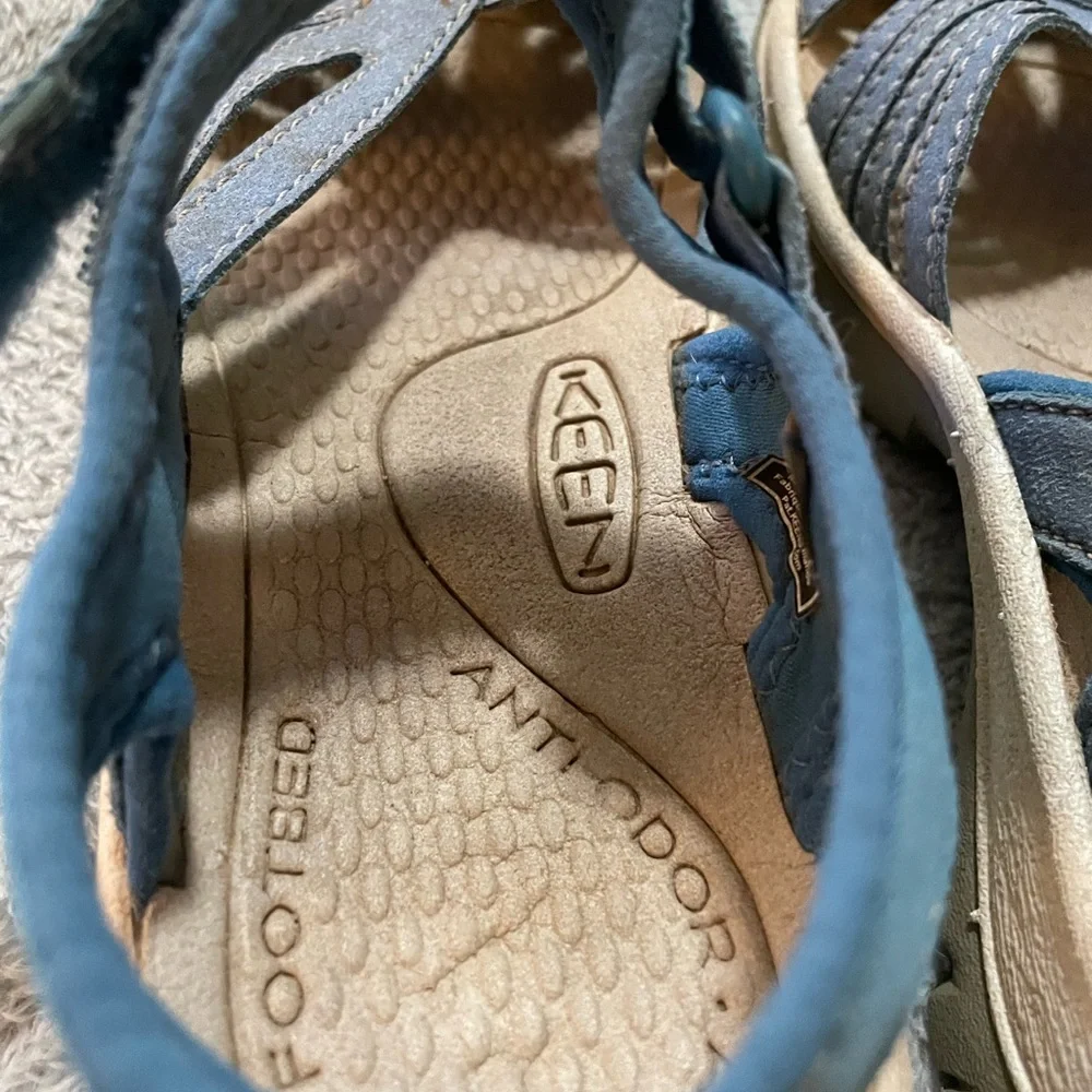 Keen Blue Sandals with Adjustable Strap and Cutout Design 5.5 - Picture 8 of 13
